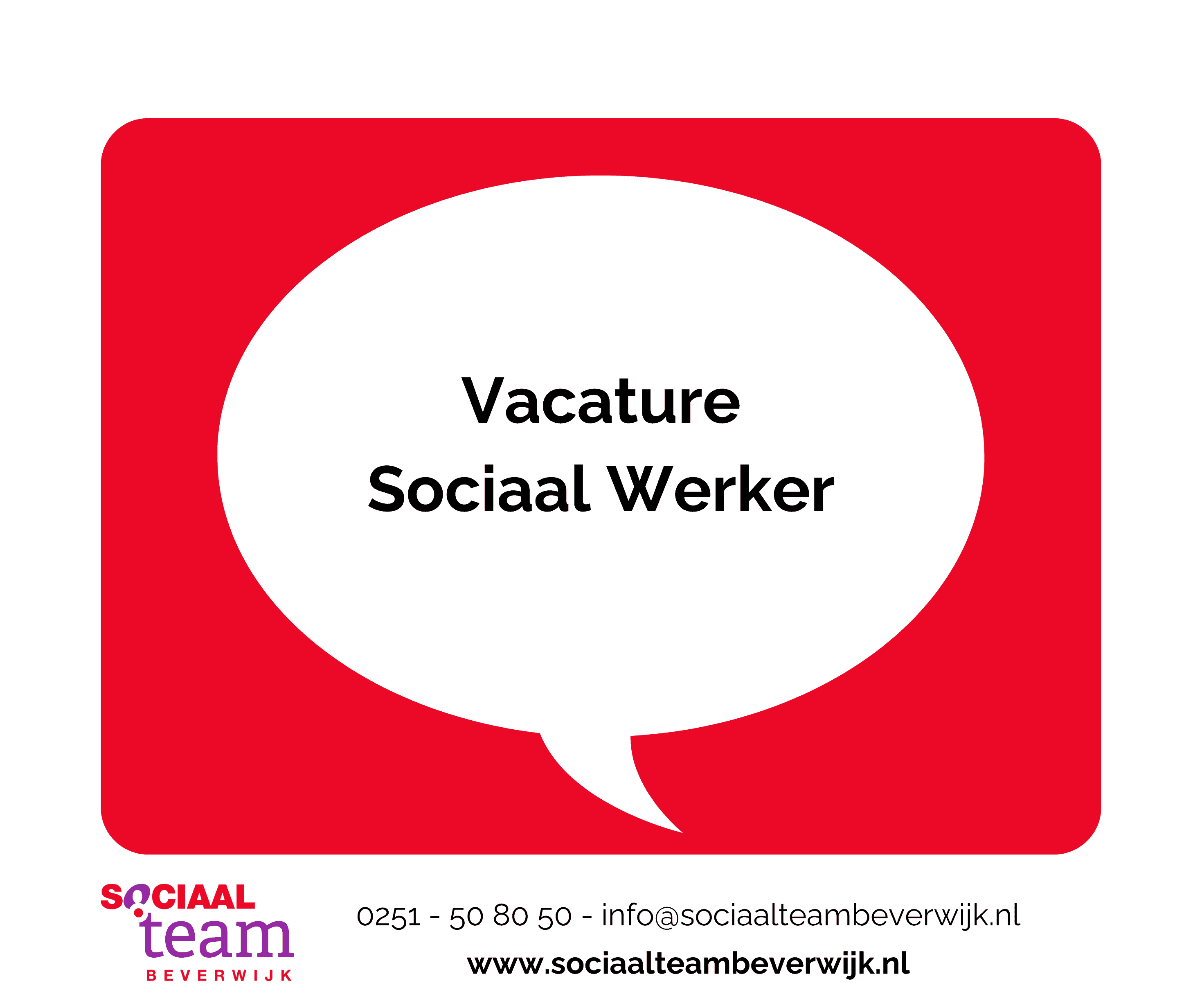 Vacature Sociaal werker – Sociaal team Beverwijk